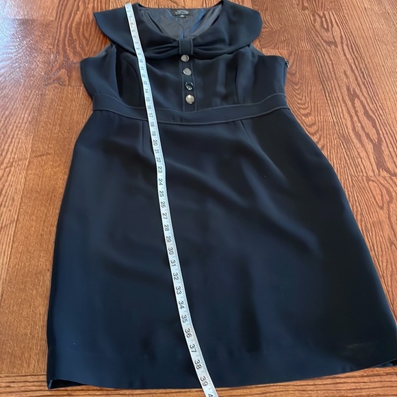 TAHARI Arthur S. Levine staple career black sheath dress O/S round collar 12P - Picture 9 of 14